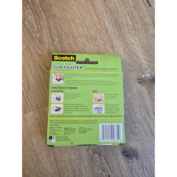 Scotch Fur Fighter Hair Remover Refill Sheets 8 Count 3M - Picture 2 of 3